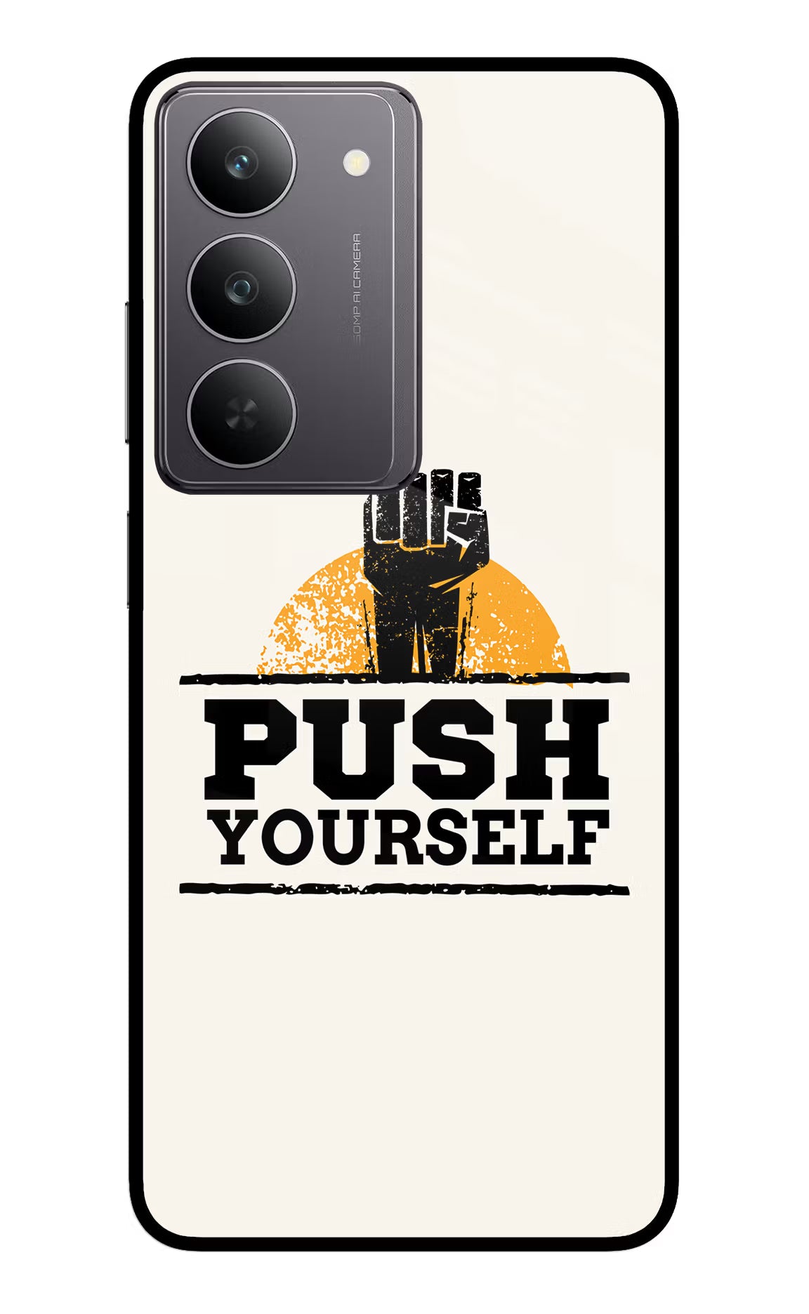 Push Yourself Realme 14x 5G Glass Case