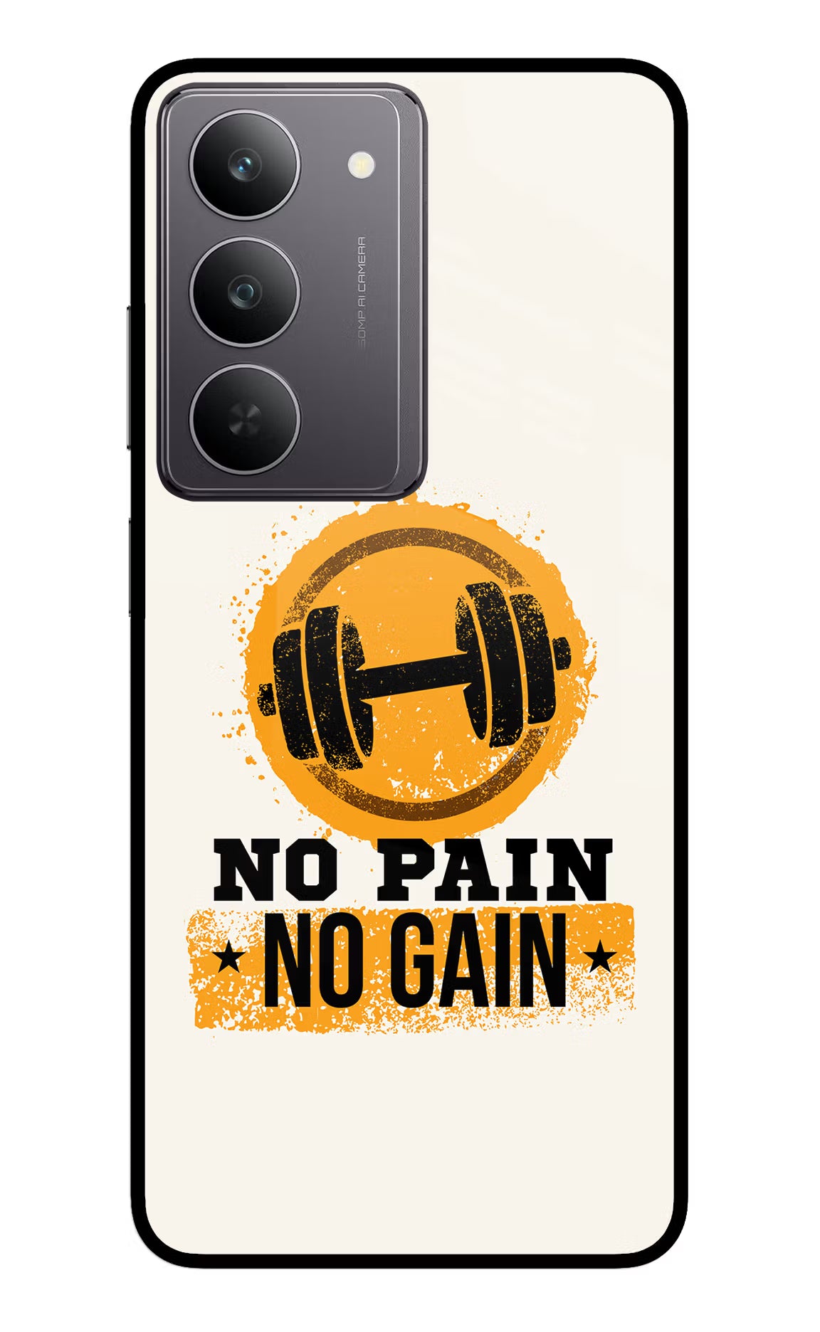 No Pain No Gain Realme 14x 5G Glass Case