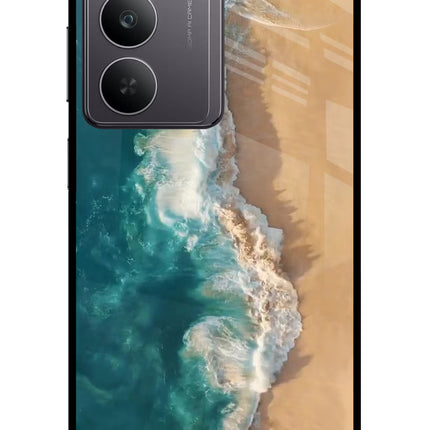Ocean Beach Realme 14x 5G Glass Case