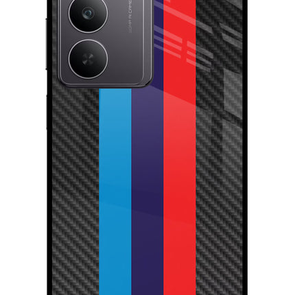 BMW Stripes Pattern Realme 14x 5G Glass Case