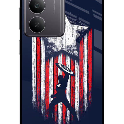 Captain America Marvel Art Realme 14x 5G Glass Case