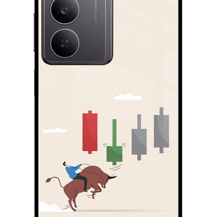 Bull Trading Momentum Realme 14x 5G Glass Case