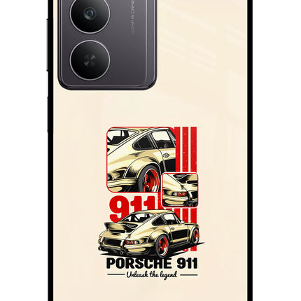 Classic Porsche 911 Realme 14x 5G Glass Case