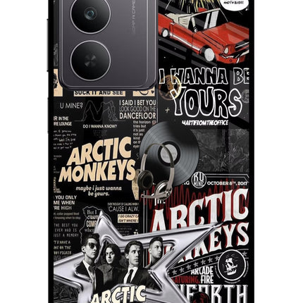 Arctic Monkeys Realme 14x 5G Glass Case Back Cover by Casekaro