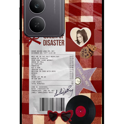 Queen of Disaster Realme 14x 5G Glass Case