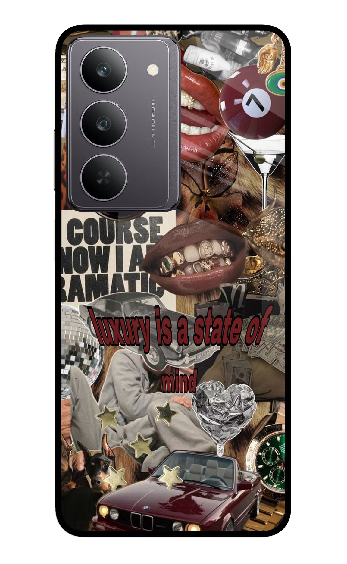 Luxury Realme 14x 5G Glass Case