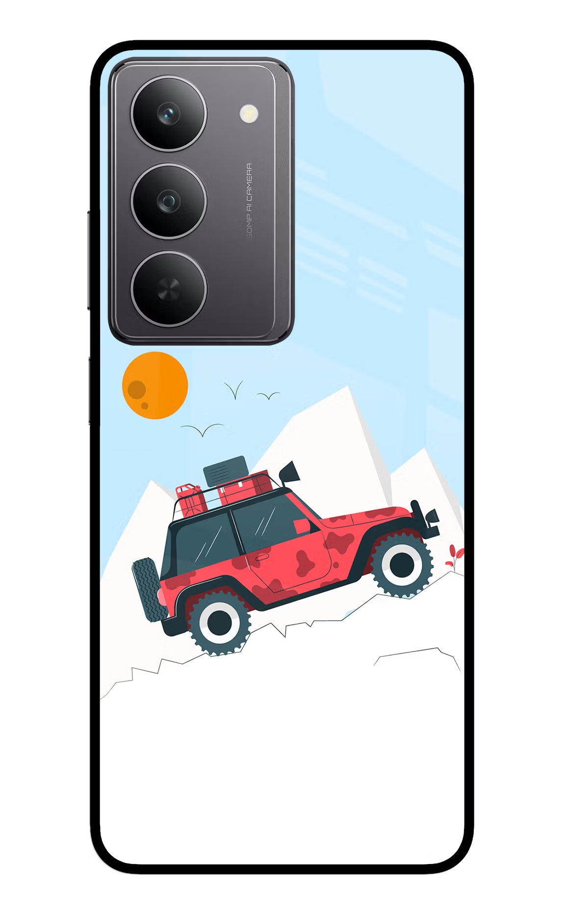 Mountain Trail Beast Realme 14x 5G Glass Case