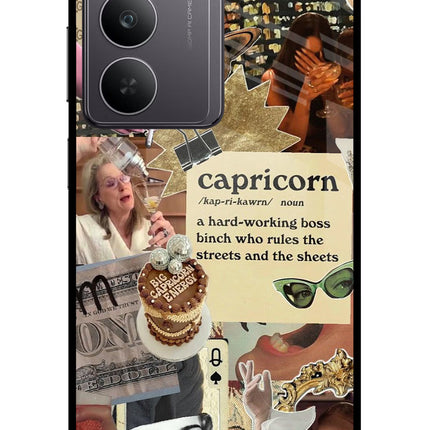 Capricorn Zodiac Realme 14x 5G Glass Case