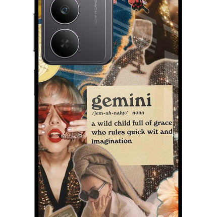 Gemini Zodiac Realme 14x 5G Glass Case