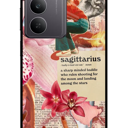 Sagittarius Zodiac Realme 14x 5G Glass Case