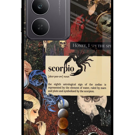 Scorpio Zodiac Realme 14x 5G Glass Case