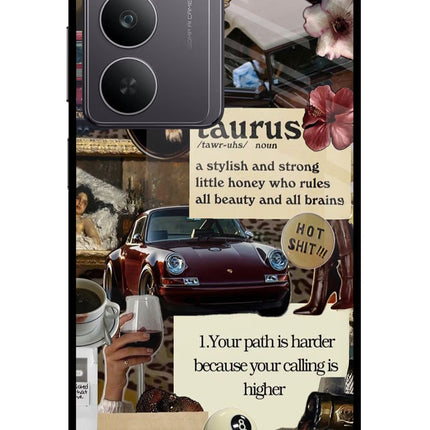 Taurus Zodiac Realme 14x 5G Glass Case
