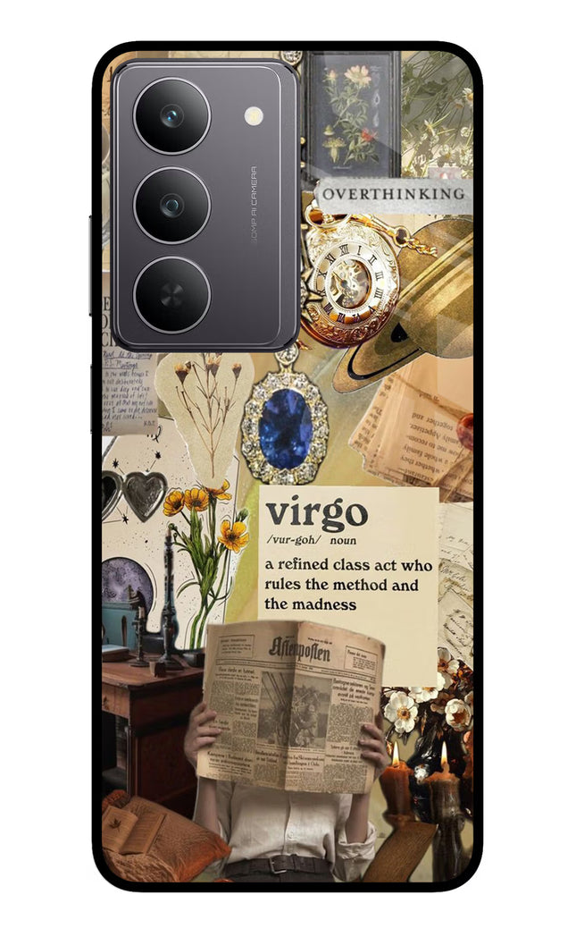 Virgo Zodiac Realme 14x 5G Glass Case Back Cover by Casekaro