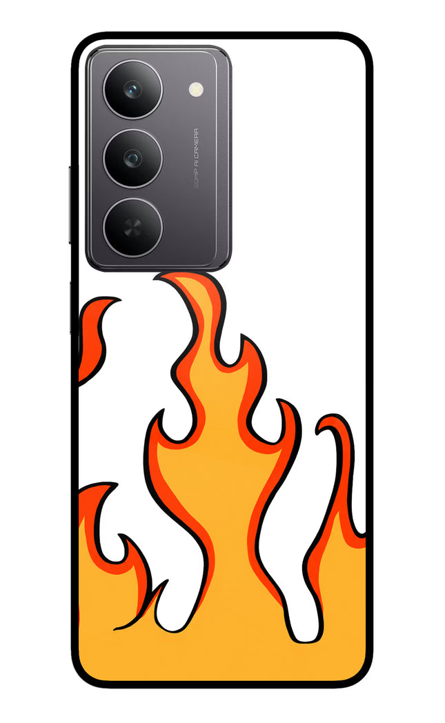 Fired Up – White Realme 14x 5G Glass Case