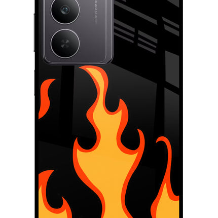 Fired Up – Black Realme 14x 5G Glass Case