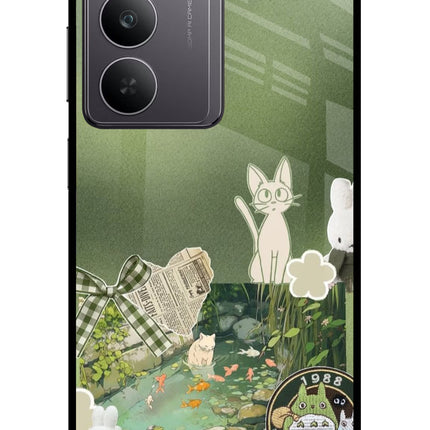 Aesthetic anime Realme 14x 5G Glass Case