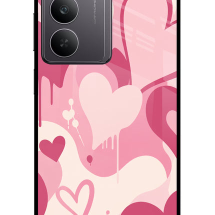 Hearty case Realme 14x 5G Glass Case Back Cover by Casekaro