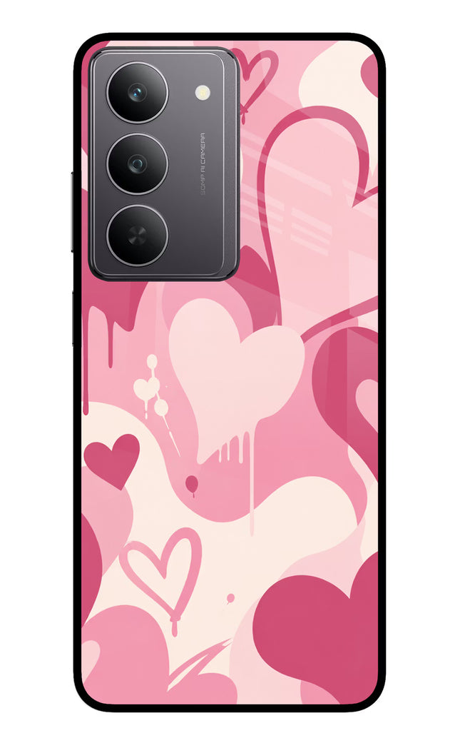 Hearty case Realme 14x 5G Glass Case Back Cover by Casekaro