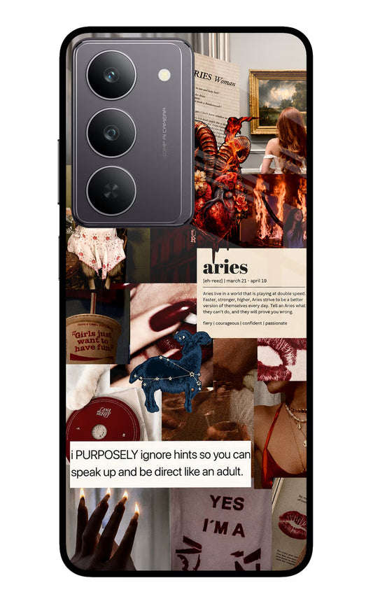 Zodiac Aries Realme 14x 5G Glass Case