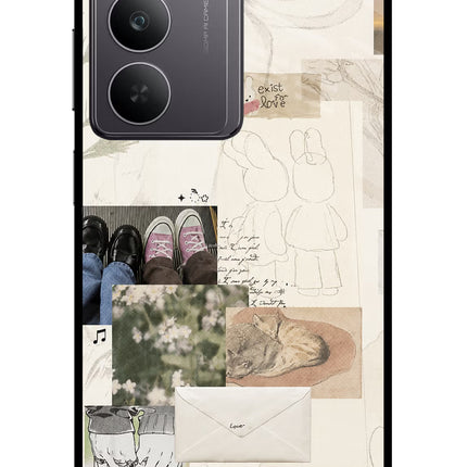 Soft Aesthetic Realme 14x 5G Glass Case