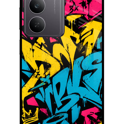 Graffiti Vibe Realme 14x 5G Glass Case