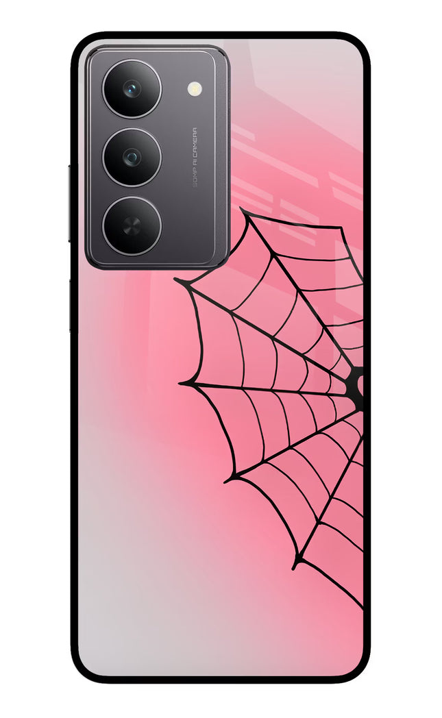 Pink Web Realme 14x 5G Glass Case