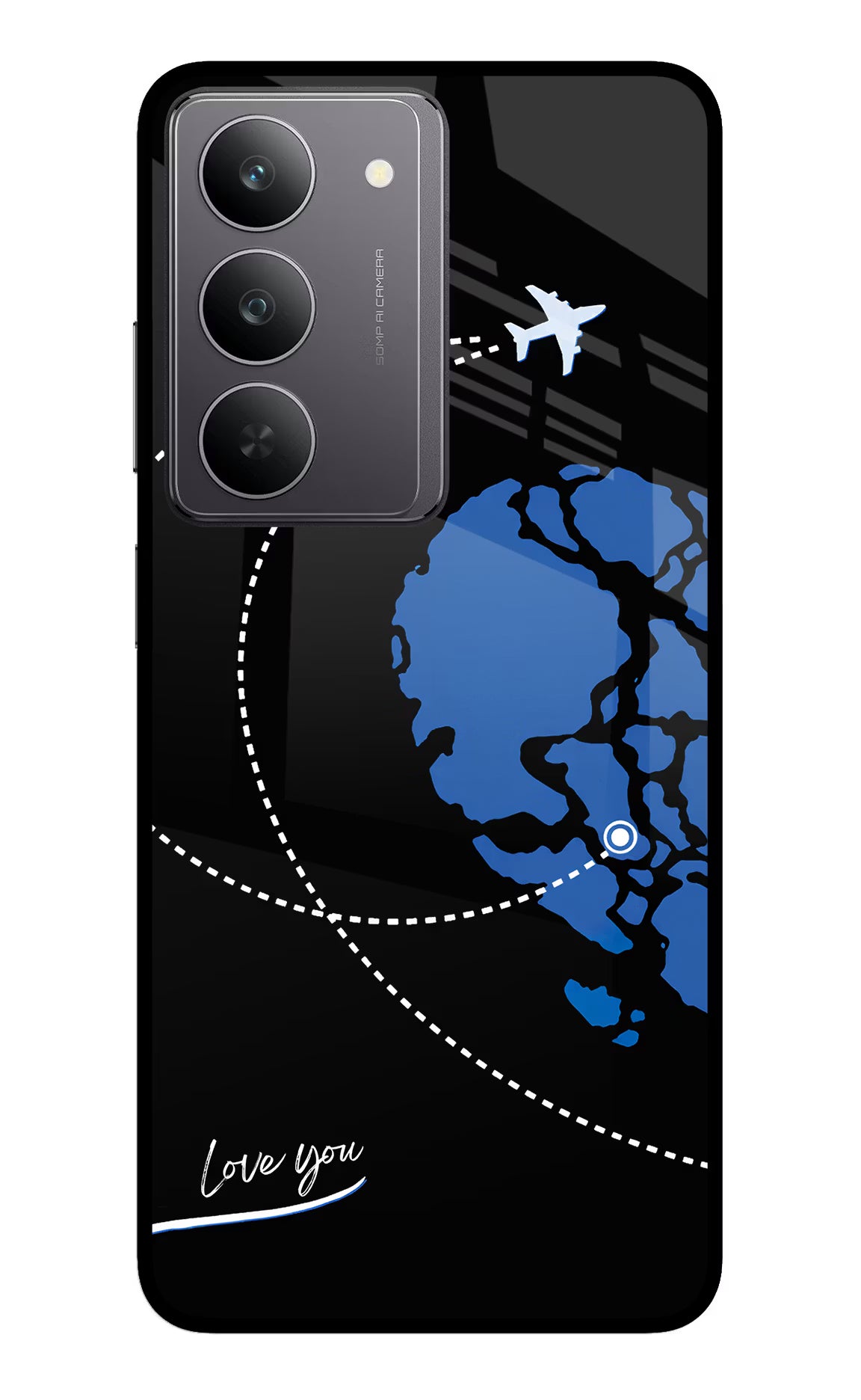 Love Orbit Realme 14x 5G Glass Case