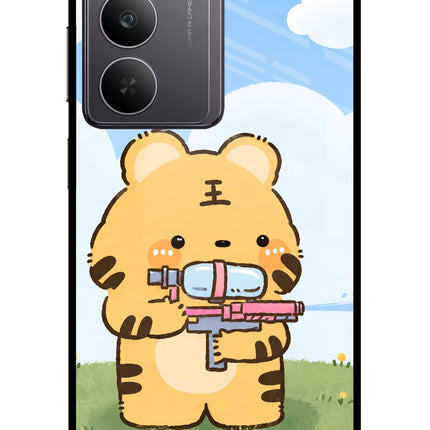 Tiger Treat Realme 14x 5G Glass Case