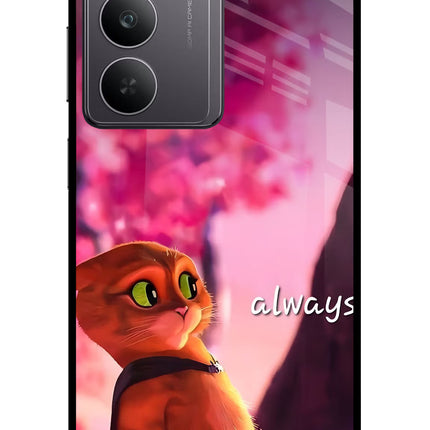 Always Cat Realme 14x 5G Glass Case