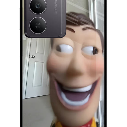 Side Eye Woody Realme 14x 5G Glass Case