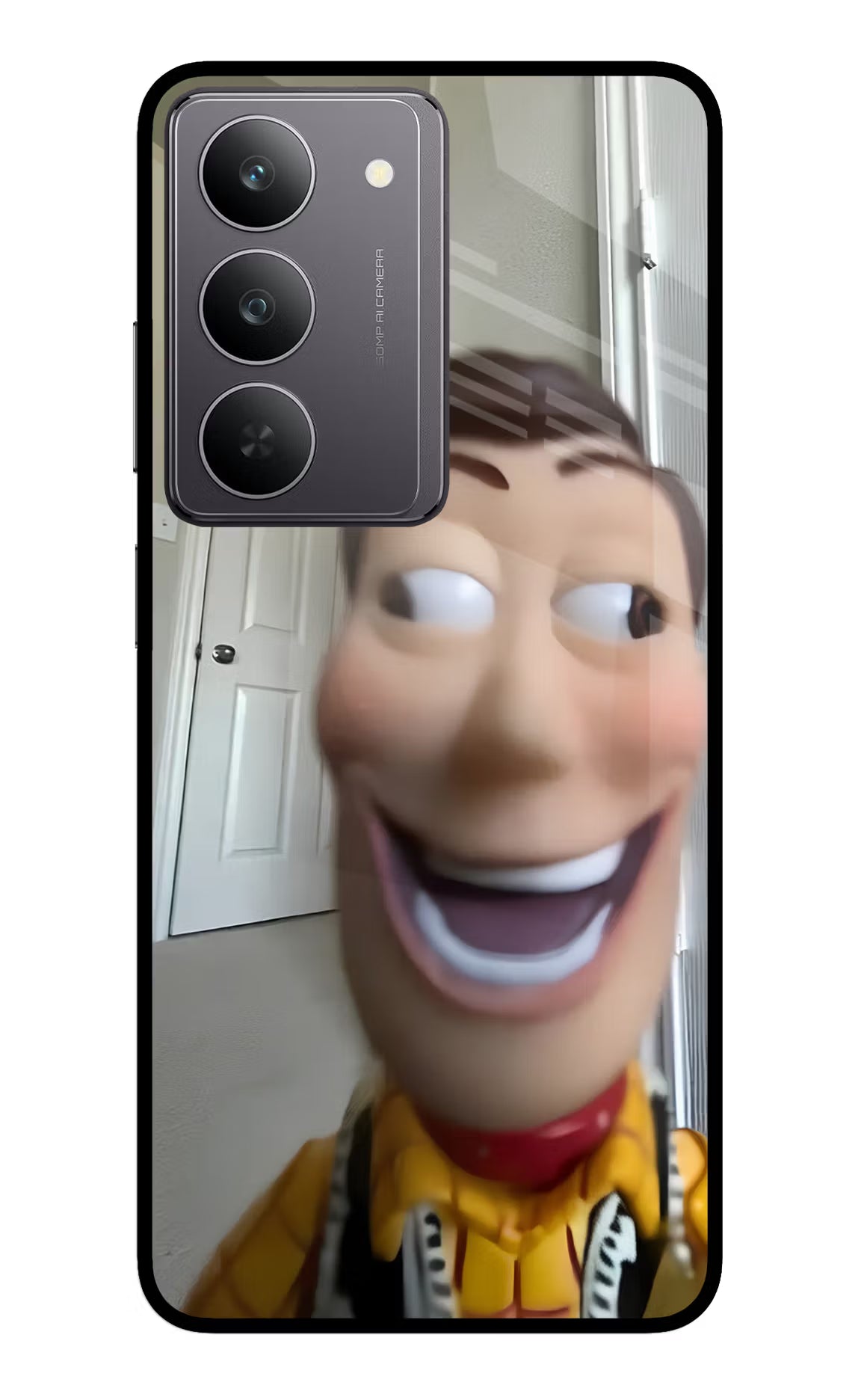 Side Eye Woody Realme 14x 5G Glass Case