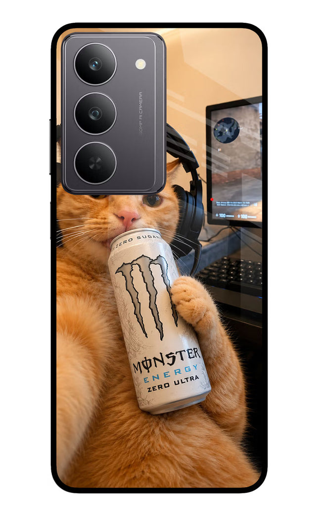 Gamer Cat Energy Realme 14x 5G Glass Case