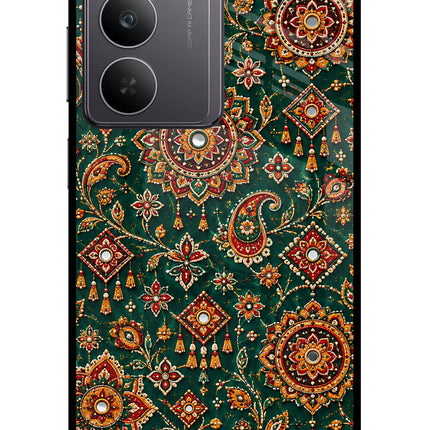 Green Pataka Realme 14x 5G Glass Case