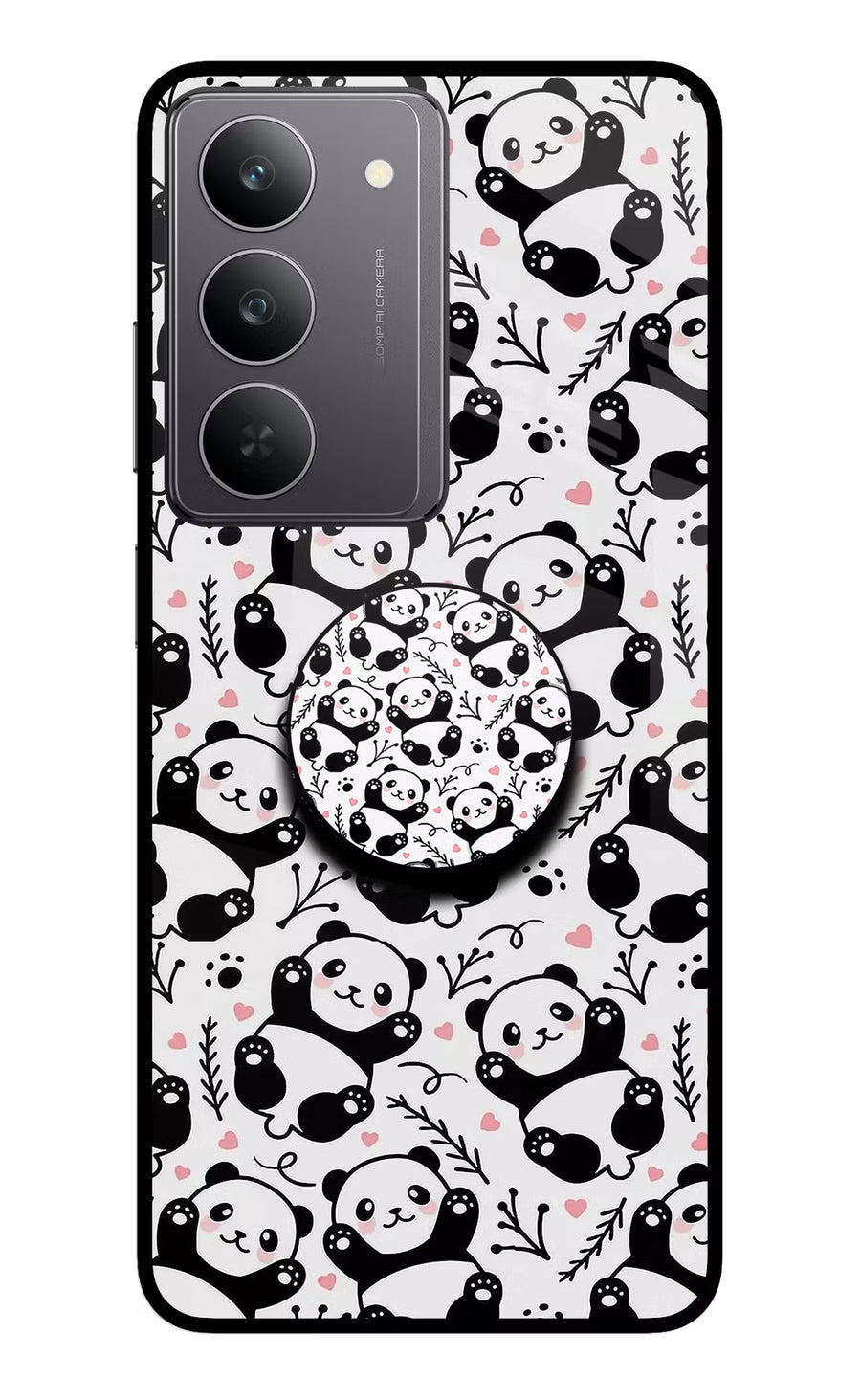 Cute Panda Realme 14x 5G Pop Case, Glass case