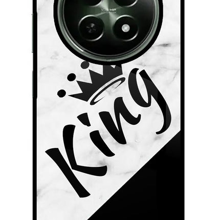 King Realme 12x 5G Glass Case Back Cover by Casekaro