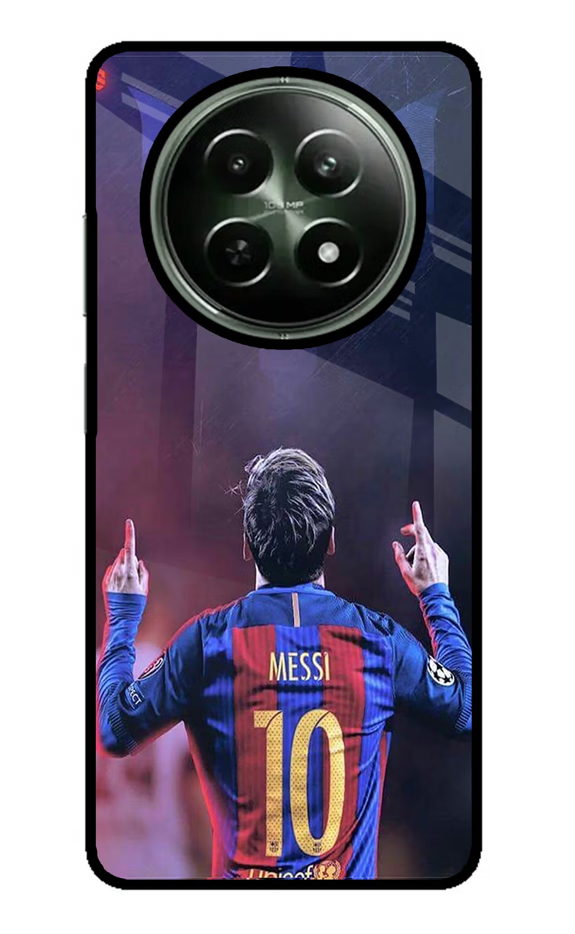 Messi Realme 12x 5G Glass Case Back Cover by Casekaro
