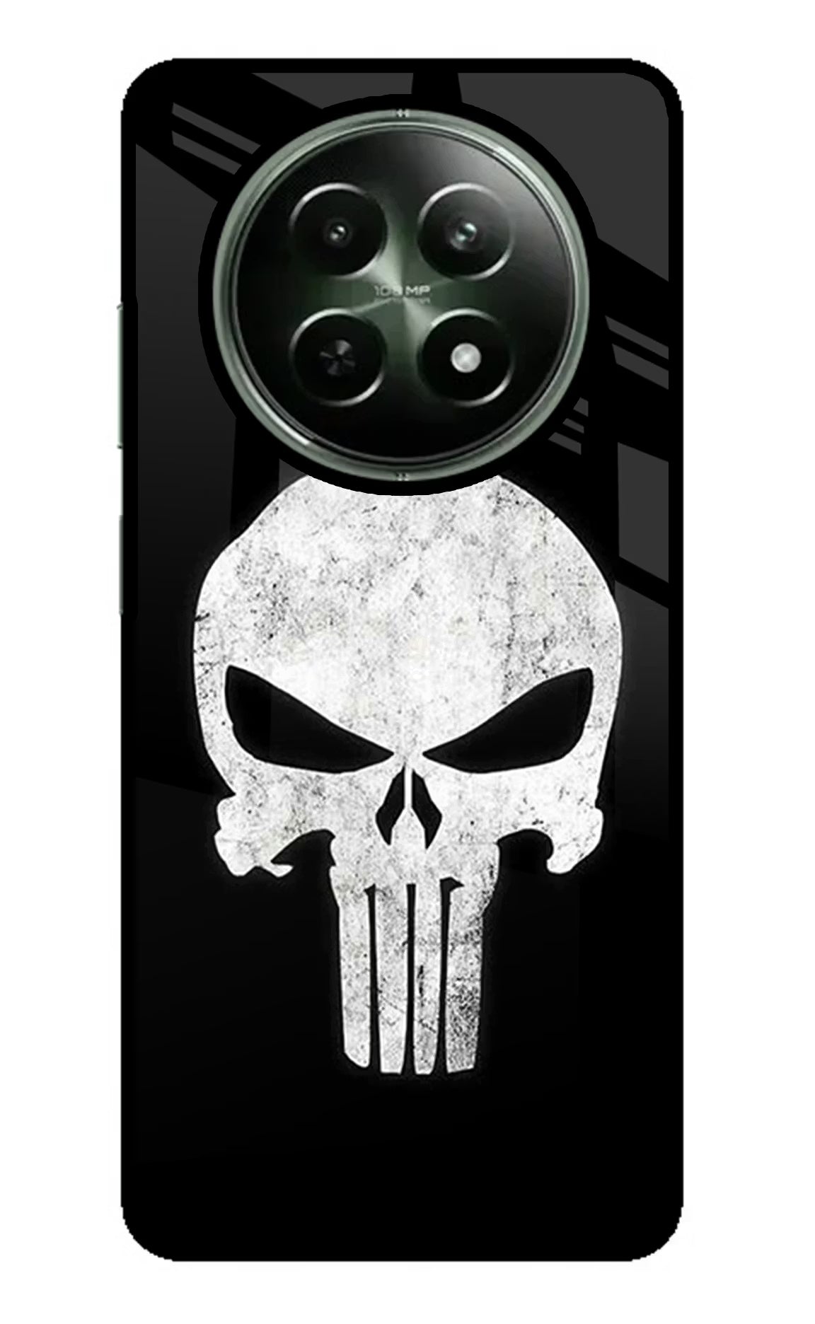 Punisher Skull Realme 12x 5G Glass Case Back Cover by Casekaro