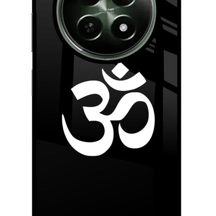 Om Realme 12x 5G Glass Case Back Cover by Casekaro