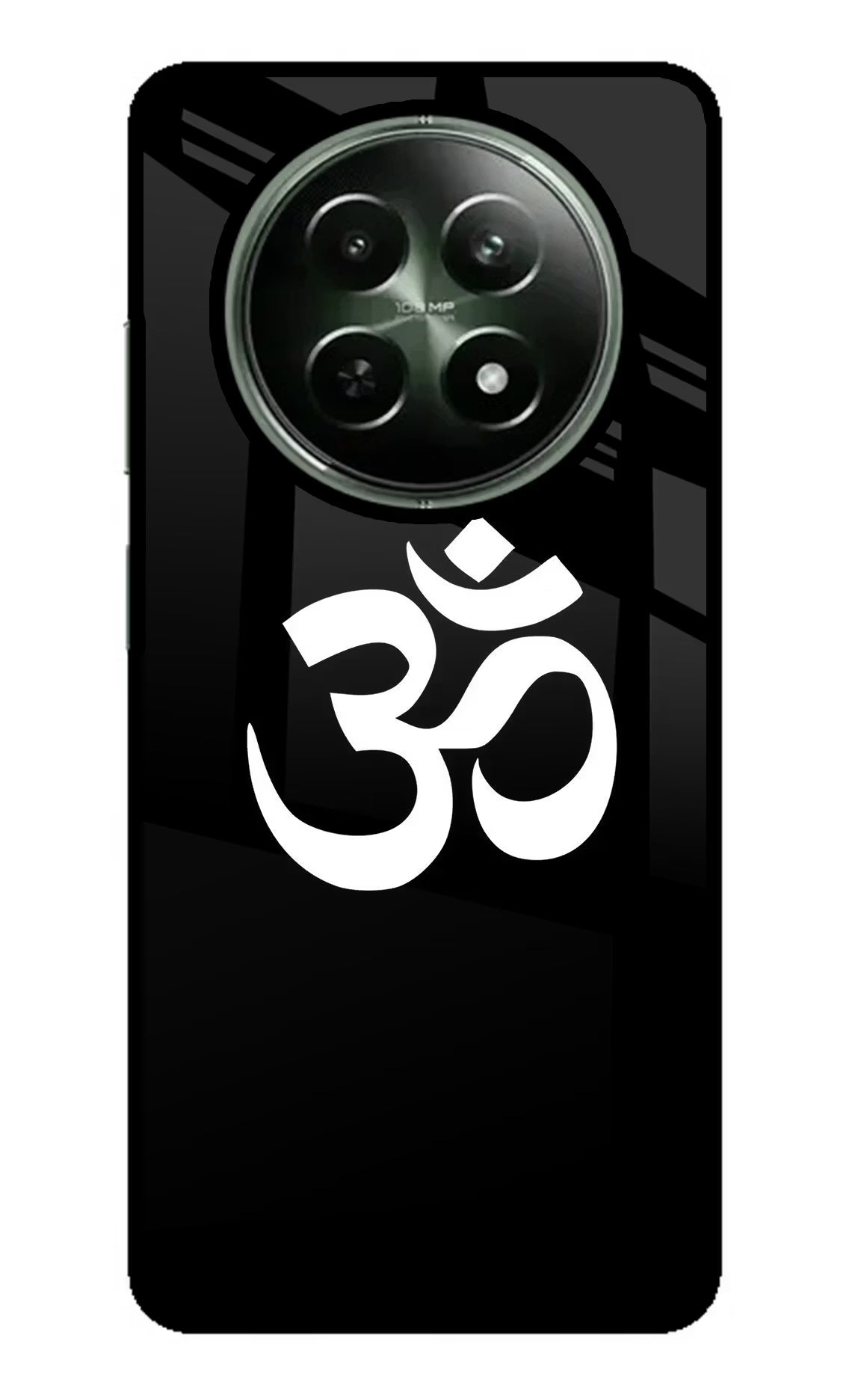 Om Realme 12x 5G Glass Case Back Cover by Casekaro