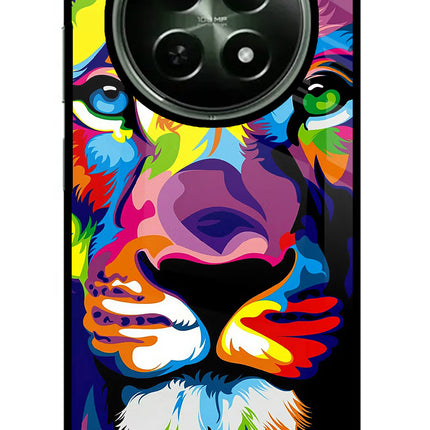 Lion Realme 12x 5G Glass Case