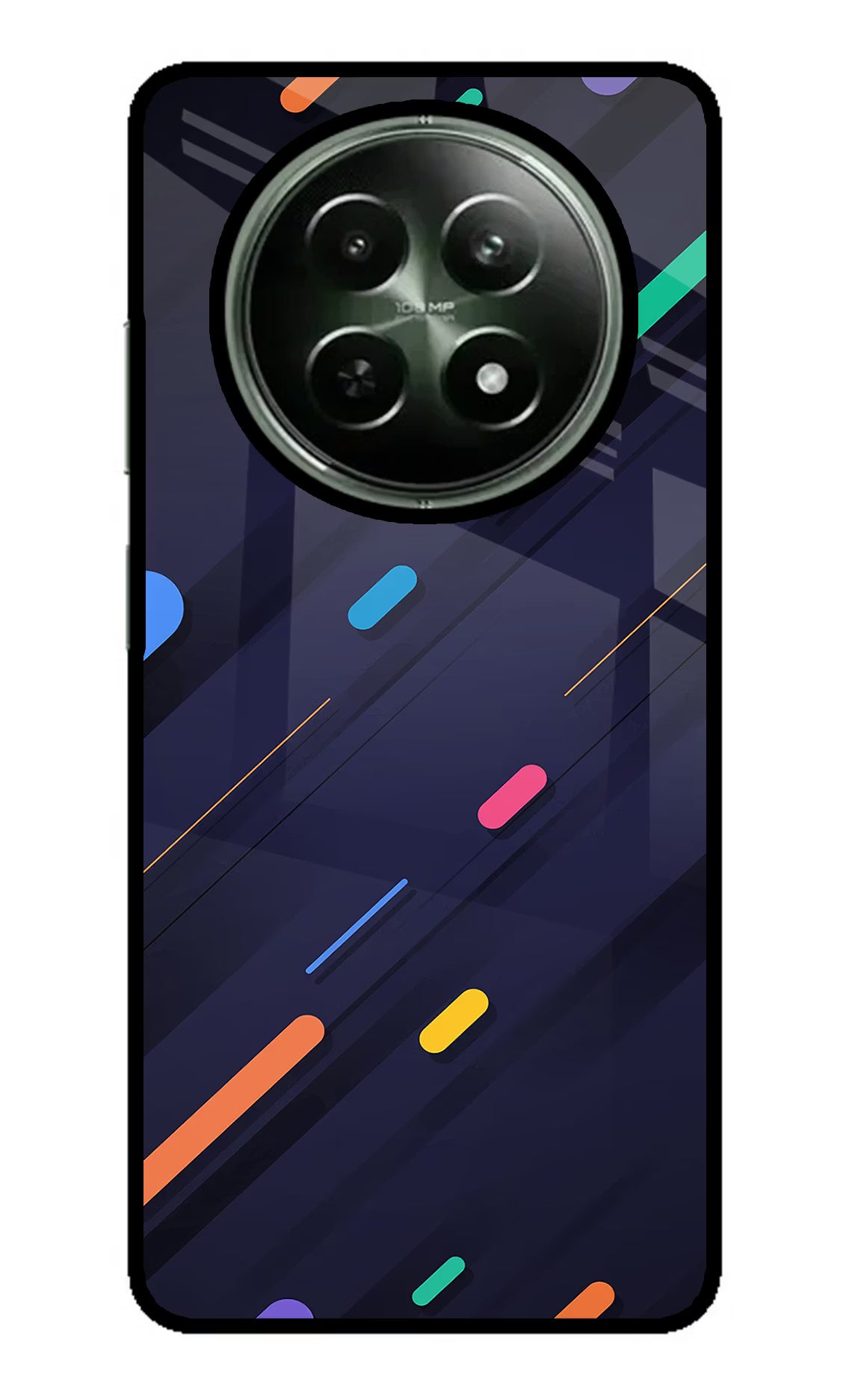 Abstract Design Realme 12x 5G Glass Case Back Cover by Casekaro