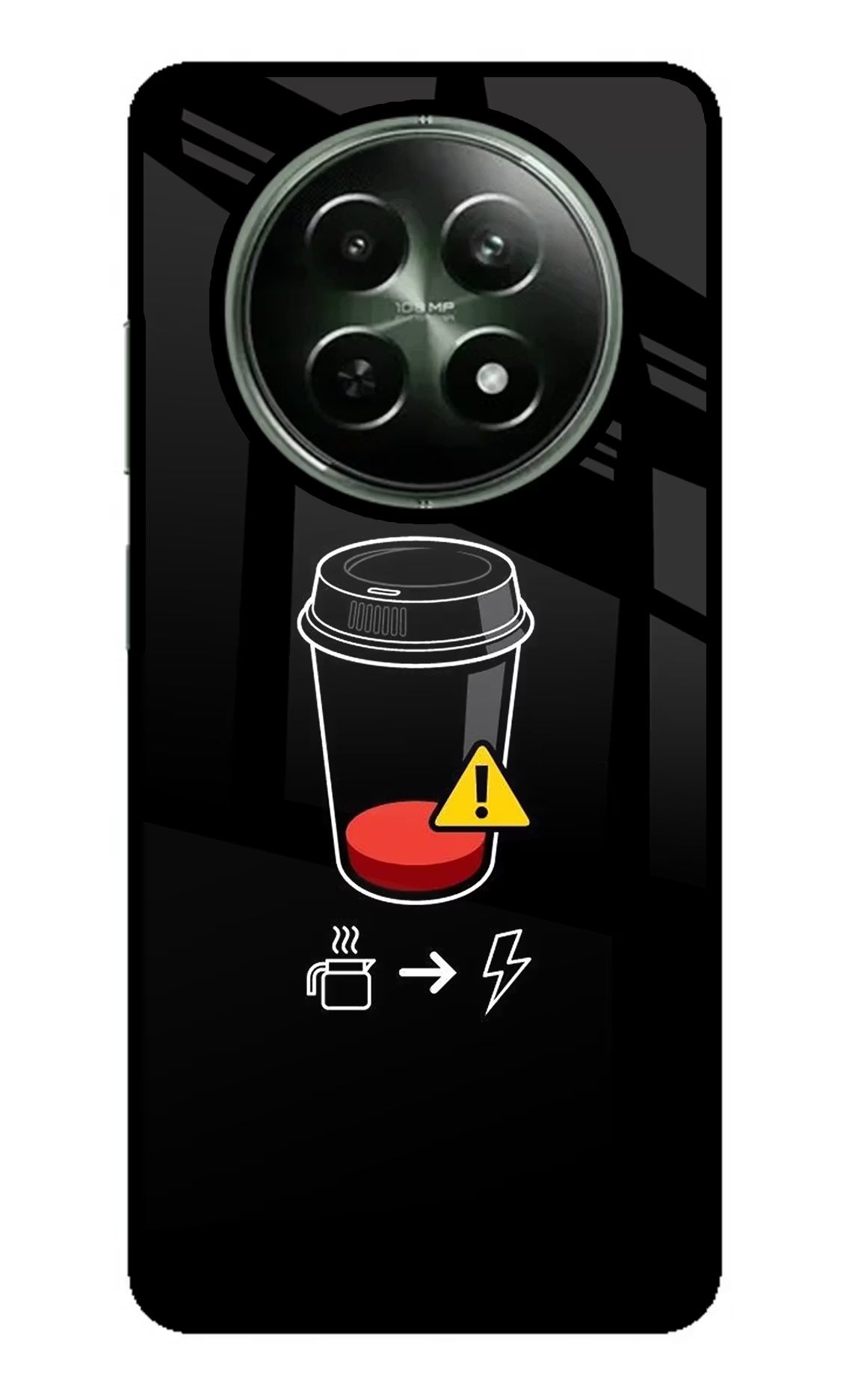 Coffee Realme 12x 5G Glass Case