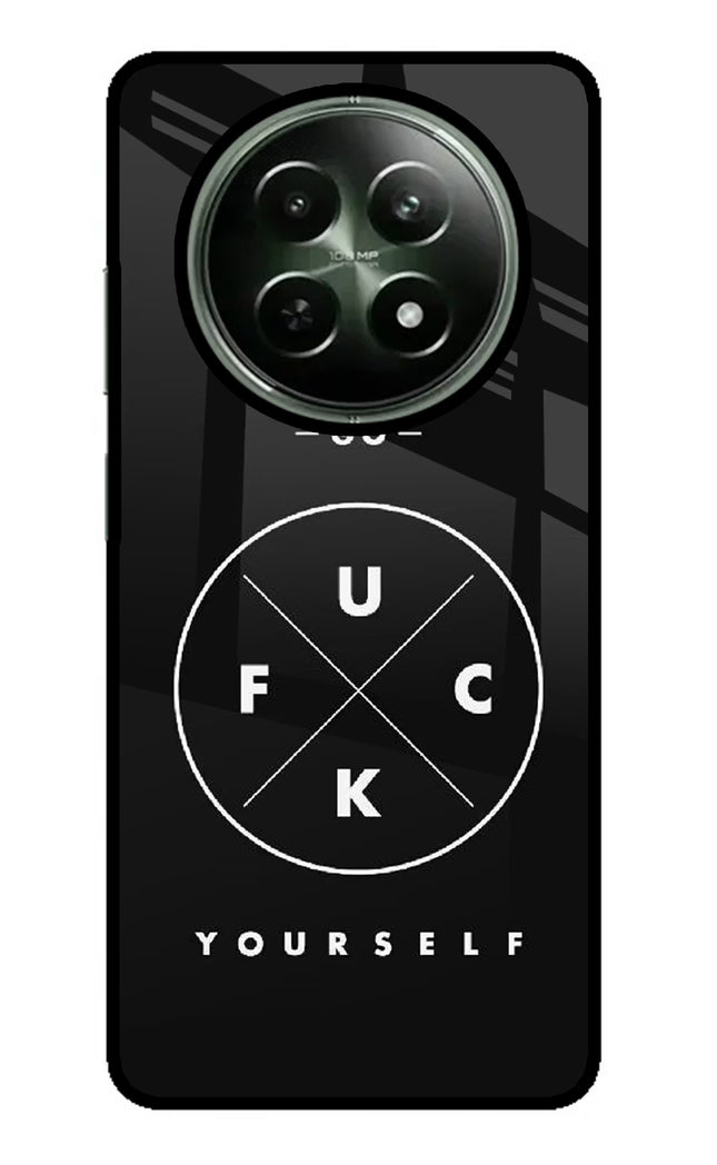 Go Fuck Yourself Realme 12x 5G Glass Case