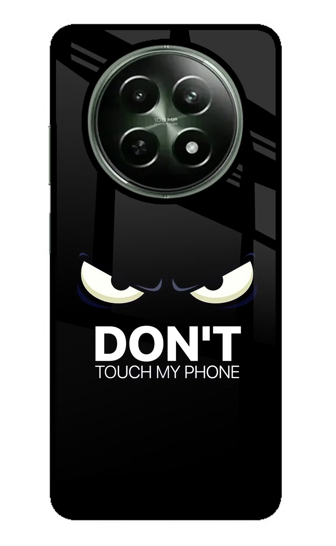 Don'T Touch My Phone Realme 12x 5G Glass Case Back Cover by Casekaro