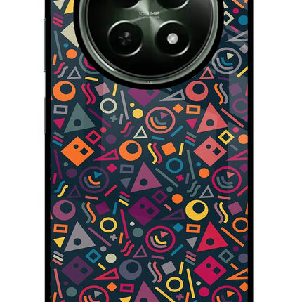 Geometric Abstract Realme 12x 5G Glass Case