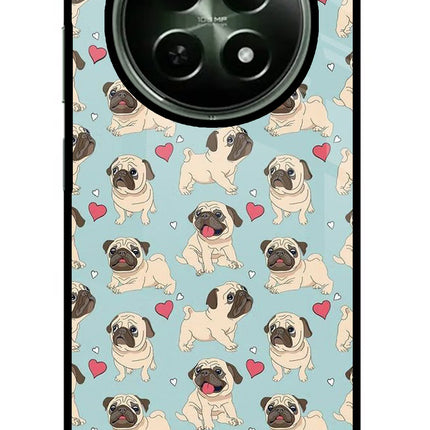 Pug Dog Realme 12x 5G Glass Case