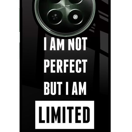 I Am Not Perfect But I Am Limited Edition Realme 12x 5G Glass Case Back Cover by Casekaro