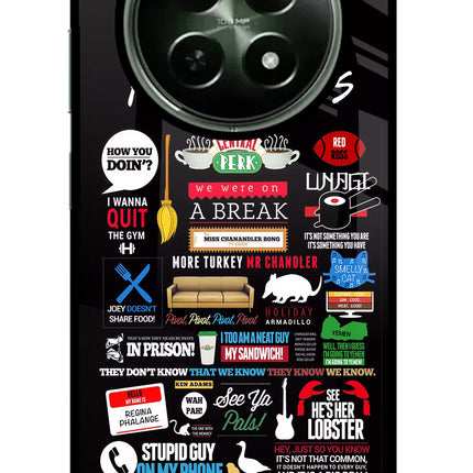 FRIENDS Realme 12x 5G Glass Case Back Cover by Casekaro