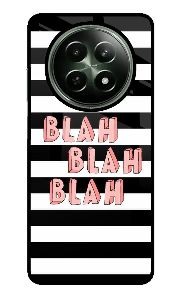 Blah Blah Blah Realme 12x 5G Glass Case