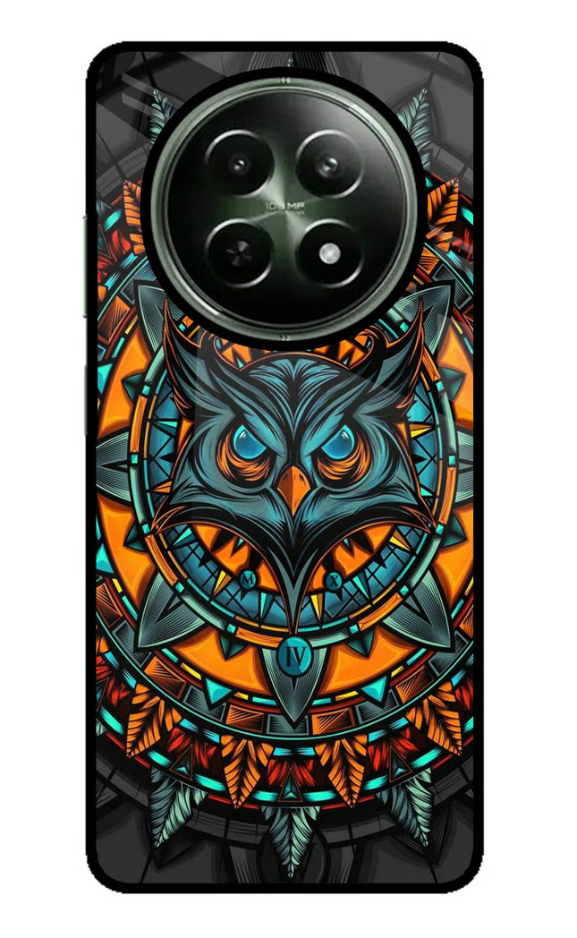 Angry Owl Art Realme 12x 5G Glass Case